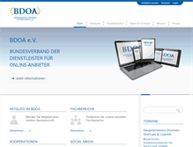 Tablet Screenshot of bdoa.de